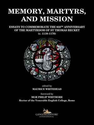 cover image of Memory, martyrs, and mission